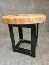 Tabouret bas rondin